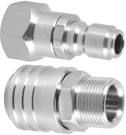 Anneome 2stücke Teiliges Hochdruckreiniger Adapter Set Schnellverschluss Kompatibel Mit Verschiedenen Hochdruckreinigern Installieren Und Langlebig