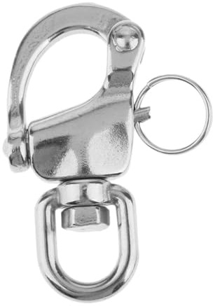 JWLYGMD Piezas de Motocicleta Grillete Giratorio de Acero Inoxidable de 68 mm para embarcaciones náuticas.(124mm)