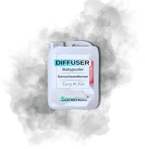Raumduft Duftwasser Babypuder 10 Liter – Großpackung für Elektrische Diffuser – Gewerbe Hotel Büro Praxis – Vorteilspack – Made in Germany