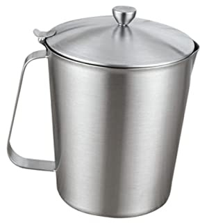 UTHCLO Doseur Inox avec Couvercle Tasse à Mesurer Graduée pour Lait Café et Thé Maison et Bar
