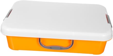 Gatuida Caja de Arena Portátil con Asa y Tapa Sellada Bandeja de Plástico Montessori para Diseño Prueba de Derrames Organizador de Juguetes para Educativo y Actividades al Aire