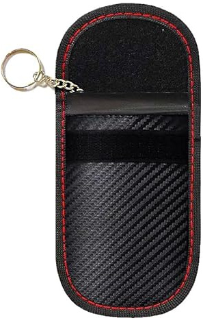 STREAMVOY Faraday Tasche für Autoschlüssel - Signalblockierende Schlüsselanhänger-Tasche, Anti-Diebstahl-RFID-Blocker-Tasche für Keyless Entry Cars, Anti-Hacking Shield Case, blau, S, Modern