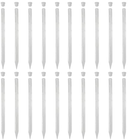 Générique Tubes d'Aération pour en Pot 20 Pièces,Aérateur de Terreau 25 Cm - Évite la Saturation Bâtonnets Aération Jardin Extérieur Tomates Gazon