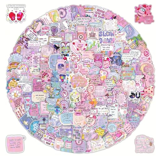200Pcs Motivational Stickers, Waterproof Holographic Quote Stickers for Journals & Planners, Positive Affirmation Decals for Laptop, Water Bottles & Scrapbooking