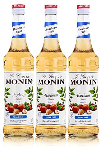 Monin Sirup Haselnuss Light, 0,7L 3er Pack