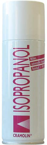 CRAMOLIN® Reinigungsspray ISOPROPANOL, Sprühdose, für Elektronikkomponenten (200 ml), Sie erhalten 12 Dosen á 200 ml