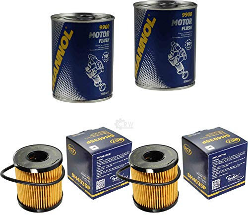 SCT Lot de 2 filtres à huile SH 4035 P + 2 x rinçage moteur SCT