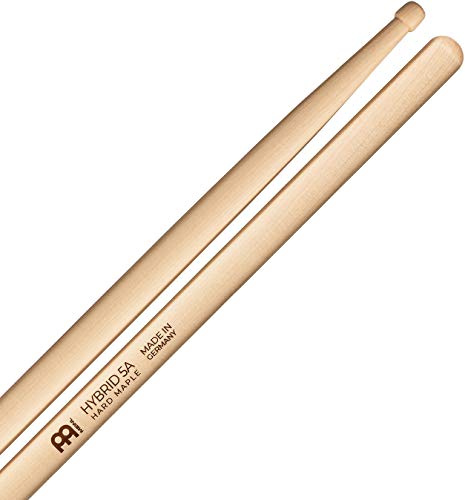 Meinl Stick & Brush 5A Hybrid Drumsticks (16,25 Zoll) - Hard Maple - Schlagzeug Sticks (SB136) | Drumsticks aus nordamerikanischem Ahorn, Hybridspitze, zweistufiger Taper, Gewicht & Tonhöhe abgestimmt