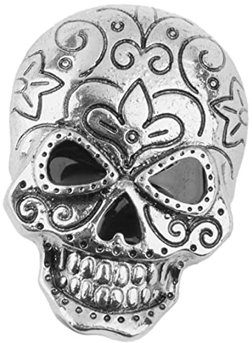 Totenkopf Brosche Halloween Totenkopf Brosche Punk Totenkopf Brosche Halloween Totenkopf Pins Halloween Totenkopf Brosche Halloween Mitbringsel Dekoration Antik Halloween Totenkopf Dekorationen Silber