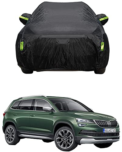 Maxure Outdoor Auto abdeckplane, für Skoda Karoq SUV Vollgarage Wasserdicht Staubdichte Wetterfest Hagelschutz UV-beständig Autoabdeckung