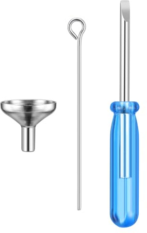 POPETPOP Mini Funnel Filling Kit - 1 Set of Mini Funnel Filling Tools Set for Cremation Jewelry Kit for Urn Necklace Keepsake Small Ashes