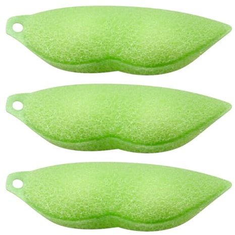 GLADFRESIT Magic Sponges for Cleaning 3PCS Reusable Bottles Cleaning Beans Sponge Beans Shaped Cleaning Bottle Cleaner for Water Bottle Jars