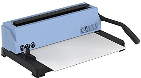 IUBGFTO Bindemaschine Kamm 10 Loch Finanzbindemaschine Clipstreifenstanze Bindemaschine A3/A4 Papierdokumentenbindemaschine, Clipstreifenstanze