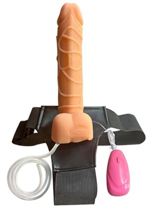 BeHorny Strap-On Harness 12-Speed 7.49'' Flesh Dildo with Vibration & Squirting Functions