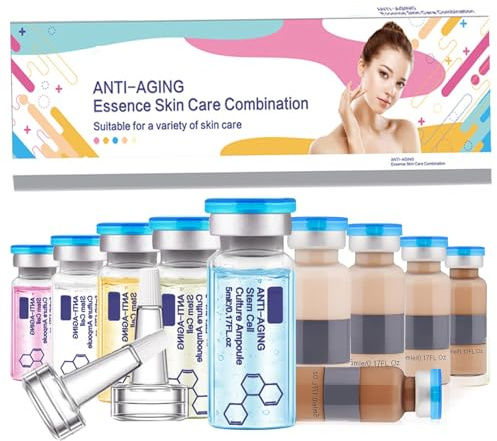 BB Facial Glow Startkit, mikroneedling-set med C-vitamin, hyaluronsyra, hexapeptid, niacinamid och peptider, anti-aging ansiktsserum rynkor, åtstramning, BB Glow Serumampoule