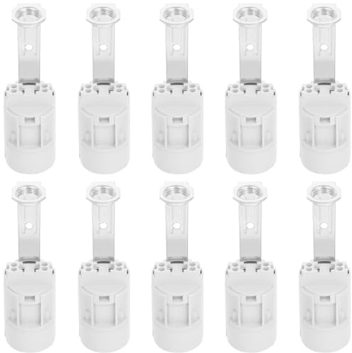 jojofuny Lot De 10 Douilles E14 Pour Candélabres Support De Lampe À Vis Remplacement Pour Lustres Lampes À Bougies Et Lampadaires Installation Facile Pour Maison Et Bricolage