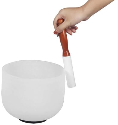 Cosiki Maillet de Bol en Cristal, Maillet en Silicone pour Bol à Chant en Cristal avec en en Casstal de Chant Mallelet pour en