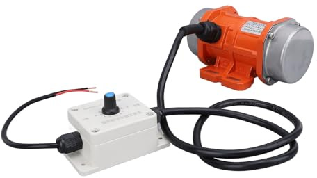 Aramox Moteur électrique de Vibrateur de Béton sans Balais, 4000 Tr/min, Contrôle de Vitesse, Petit Moteur de Vibration pour équipement de Revêtement en Poudre, DC24V (40W)