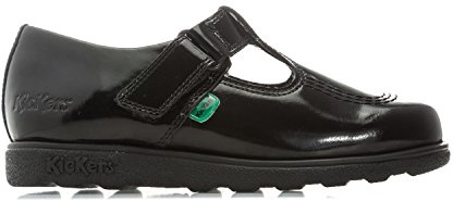 Kickers Fragma T-Bar Shoes UK 2.5 Black