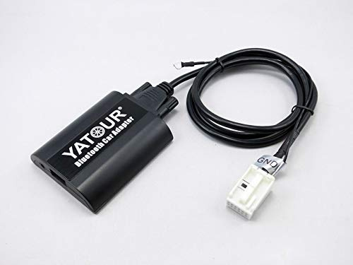 Shine Bluetooth CD Wechsler AUX Adapter MP3 USB Ladekabel Kompatibel mit iP Android A3 A4 TT 12-polig Volkswagen Golf Polo Passat Jetta Touran Touareg Skoda Octavia Fabia (BTA-VW12)