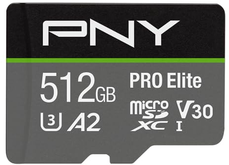 Pny U3 Pro Elite – – 512 GB scheda MicroSD (p-sdux512u3100pro-ge)