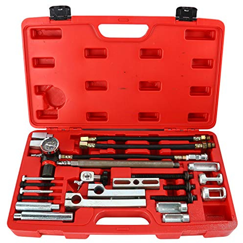 FreeTec Herramientas de Sellos Vástago Válvula, Desmontador de Sellos Valvulas sin Desmontaje de Culata, Compresor Muelles Valvula Motor Universal para Coches Camión