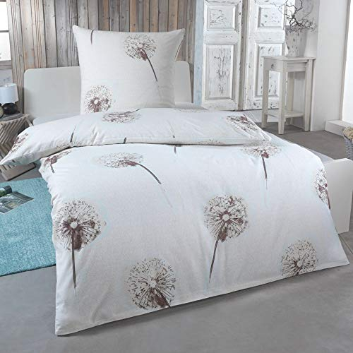 DreamHome 2 teilige kuschelige Baumwolle Soft Fein-Biber Bettwäsche 135x200 + 80x80 Kissenbezug, warme Winter Bettbezug für Bettdecken, Größe:135x200 + 80x80, Design - Motiv:Design 3