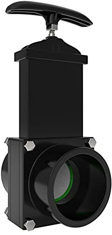 iSpchen Vanne De Vidange ABS Pour Caravane et Camping-Car - Accessoires Extérieurs Noir