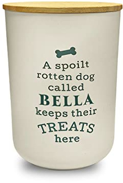 History & Heraldry Personalised Dog Treat Jar - Bella