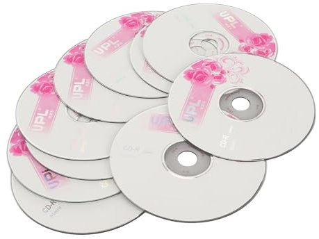 BAOK CD Vierges, CD 52X Pratiques Largement Utilisés pour Stocker des Images Numériques (10PCS)
