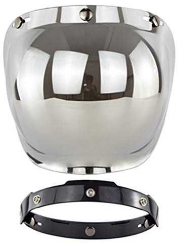 RiToEasysports Visiera per Casco da Moto, Visiera a Bolle Visiera per Casco a Faccia Aperta Visiera a Bolle Accessori per Caschi da Moto