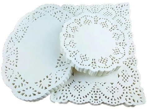 150Pc Blanc Rond Dentelle Papier Tapis Dessous De Verre Napperons Événements De Mariage Table De Fête Cadeau Napperons Vintage Dessous De Verre Napperon-Blanc-21 cm