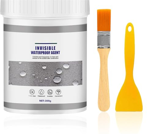 INBOLM Transparent Waterproof Coating Agent, 300g Invisible Paint Glue Super Strong Bonding Leakage Roof Sealant Patio Sealer for Home Roof Bathroom