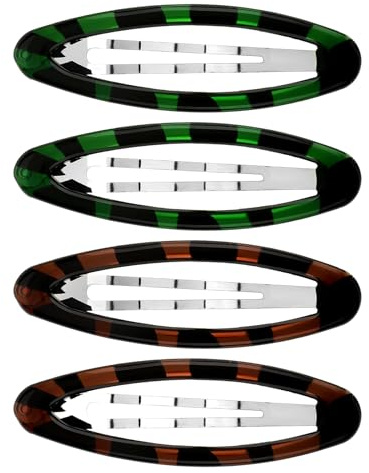 4 Stück Haarclips Damen Klein, Einfache Haare Snap Clips Haarklammern Friseurbedarf Haarklemmen Damen Haarclips Metall Haarspangen Haarspangen Für Damen Mädchen Friseursalons Gebrochenes Anordnen