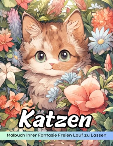 Katzen Malbuch: Malvorlagen Für Katzen, Bezaubernde Katzen Zum Kreativen Ausmalen