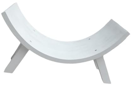 MagiDeal Newborn Photography Chair Comfortable Decorative Photoshoot Small Chair Newborn Baby Photography Props Half Round Chair, White