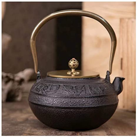 Teiera giapponese Tetsubin in ghisa classica teiera teaware con manico per gli amanti del tè