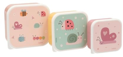 Tutete Juego de 3 contenedores para comida de niños, de 500 ml, 350 ml, 300 ml, apto para microondas, lavable en lavavajillas, sin BPA, ideal para guardería, escuela y salidas