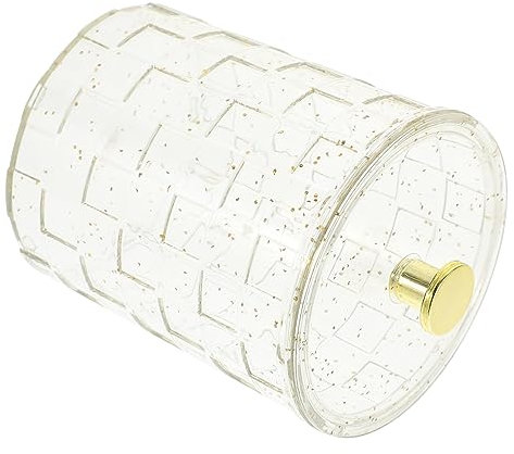 Hoement Cotton Swabs Organizer Für Zuhause Praktischer Aufbewahrungsbehälter Für Wattepads Und Kosmetikprodukte Mit Staubschutz Und Platzsparendem Design Pet Gefertigt