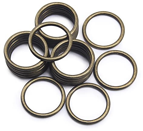 Jamsinmu Metallring Robuste O-Ringe Mehrzweck für Heimwerker-Zubehör, Gürtel und Hundeleinen Bastelzubehör
