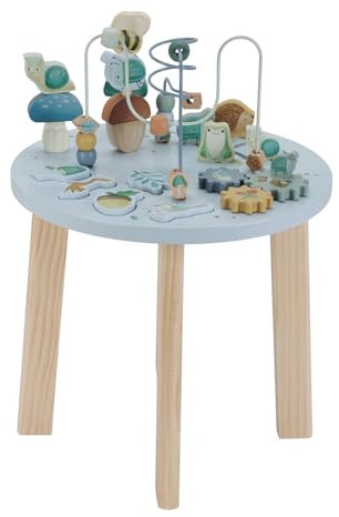 Little Dutch 7241 Holz Aktivitätstisch/Spieltisch - Forest Friends blau