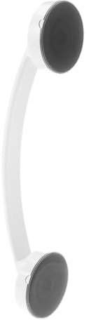 NHEISSCF Barras de Ducha, Manguera de baño, Barras de Agarre Barras de Ducha Pasamanos de baño Ventosa Manija de Puerta de Vidrio Ventosa Agarre de Mano Baño(White)