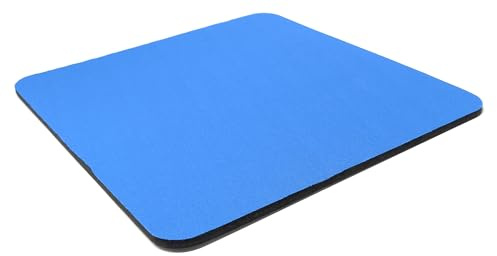 DRUT Tapis de souris pour souris optique, fond antidérapant et revêtement lisse. Dimensions : 245 mm x 220 mm x 5,5 mm (bleu clair)