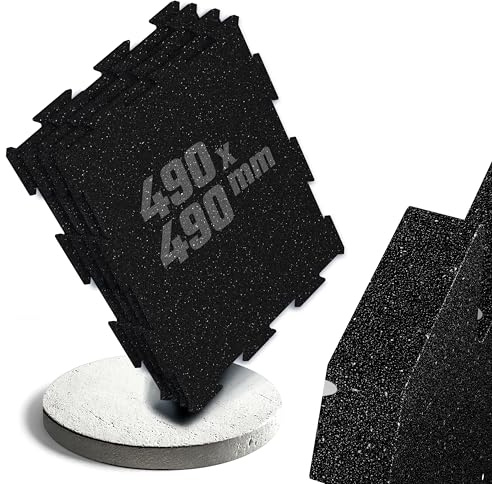 HQ Germany® Bodenschutzmatte Fitness - Premium Gym Boden | Made in EU | Matten Fitnessraum in Studioqualität | Bodenschutzmatte Fitnessgerät | Schutzmatten Bodenplatten | Poolmatten Schutzboden