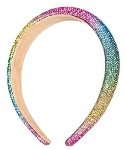 Haarreif Glitzer-Regenbogen mit Glitzersteinchen, bunt