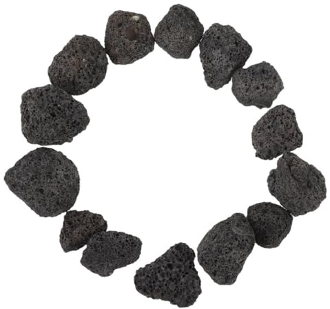 Pierre Volcanique Décorative Noire 100g, Roche Volcanique Naturelle | Aquarium et Jardinière, 1 Sachet, Pierre Poreuse Multifonction, Usage Décoratif