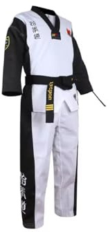 Taekwondo Gi Set DobokTaekwondo Standard Uniform TKD Kostym med bälte 180 cm