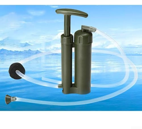 Yuanpgky Purificateur d'eau portable pour camping et extérieur, filtration 0,1, virus, métaux lourds et microplastiques, compatible avec divers