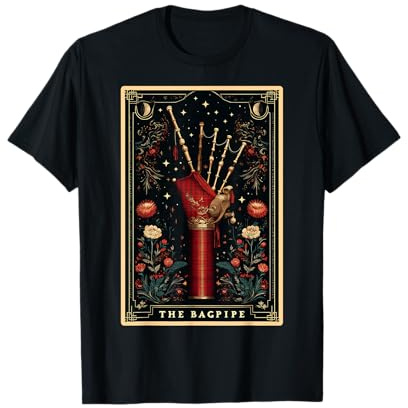 The Bagpipe Instrument Cornemuse Carte de Tarot T-Shirt