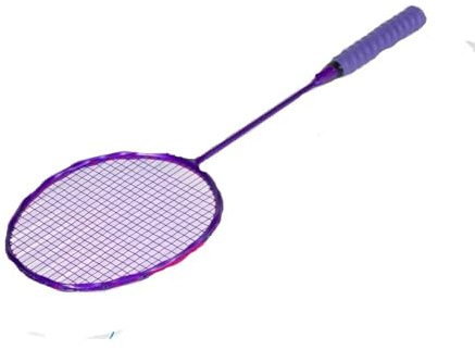ZQINGQING Badminton Set Raqueta de bádminton con Marco torsión Fibra Carbono 38 LB (máximo)(1PCS Purple)